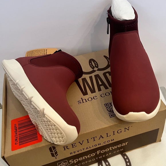 Spenco REVITALIGN Women's Paddock Ankle Bootie Size 5 1/2 Burgundy NEW!! - Picture 6 of 17